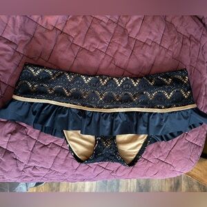 Betsey Johnson Black and Gold Bikini